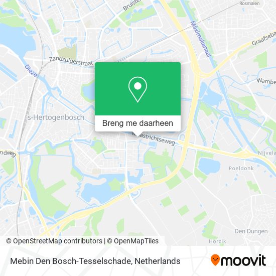Mebin Den Bosch-Tesselschade kaart