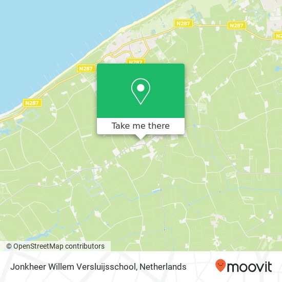 Jonkheer Willem Versluijsschool kaart
