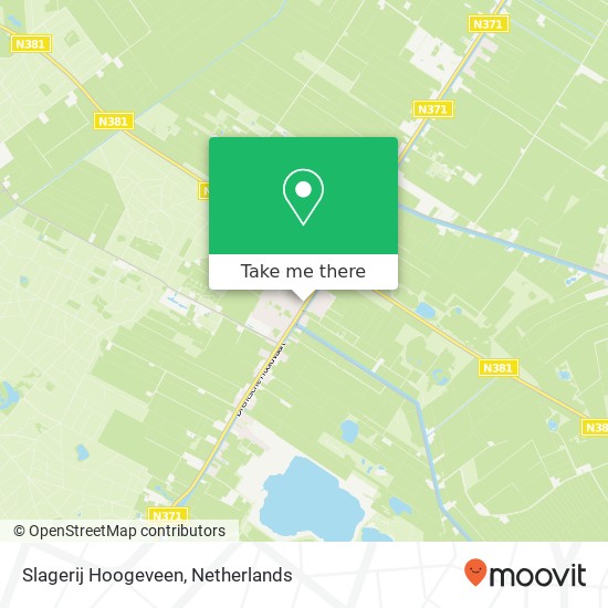 Slagerij Hoogeveen kaart