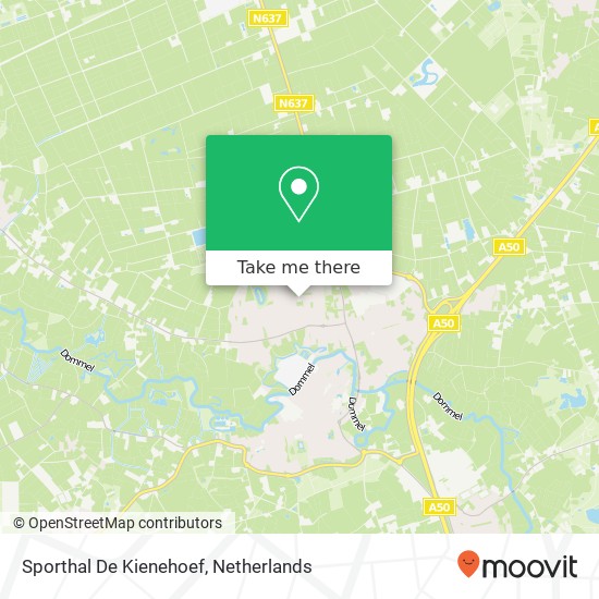 Sporthal De Kienehoef kaart