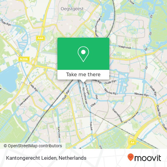 Kantongerecht Leiden kaart