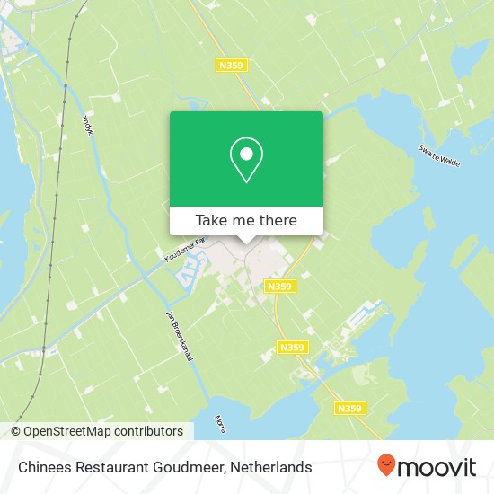 Chinees Restaurant Goudmeer kaart