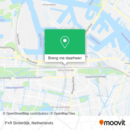 P+R Sloterdijk kaart