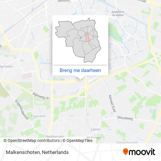 Malkenschoten kaart