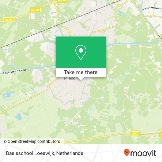 Basisschool Loeswijk kaart