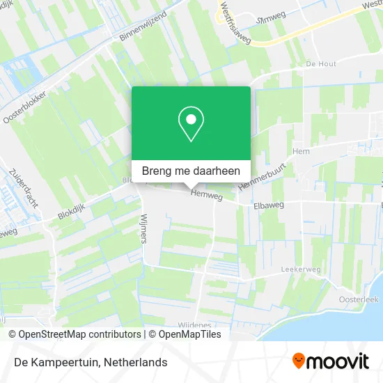 De Kampeertuin kaart