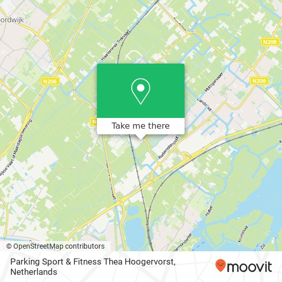 Parking Sport & Fitness Thea Hoogervorst kaart