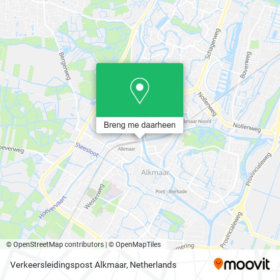 Verkeersleidingspost Alkmaar kaart