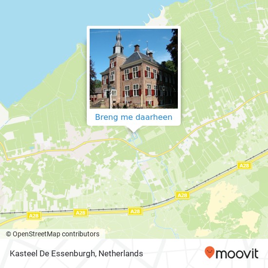 Kasteel De Essenburgh kaart