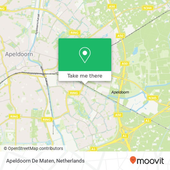 Apeldoorn De Maten kaart