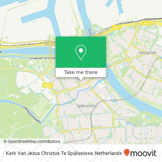 Kerk Van Jezus Christus Te Spijkenisse kaart