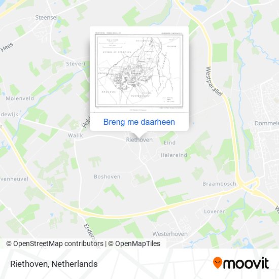 Riethoven kaart