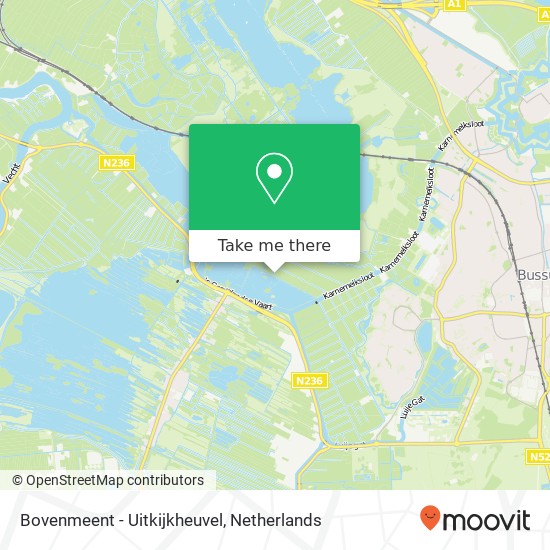 Bovenmeent - Uitkijkheuvel kaart
