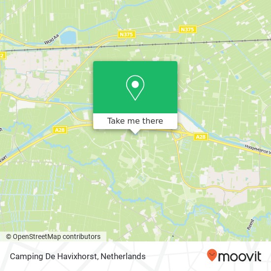 Camping De Havixhorst kaart