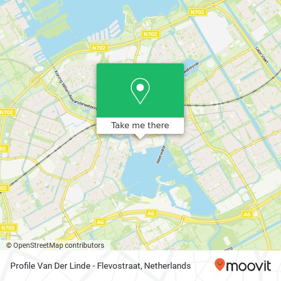 Profile Van Der Linde - Flevostraat kaart