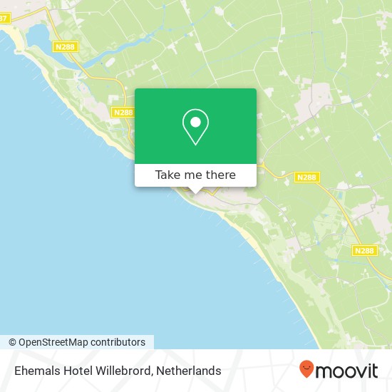 Ehemals Hotel Willebrord kaart