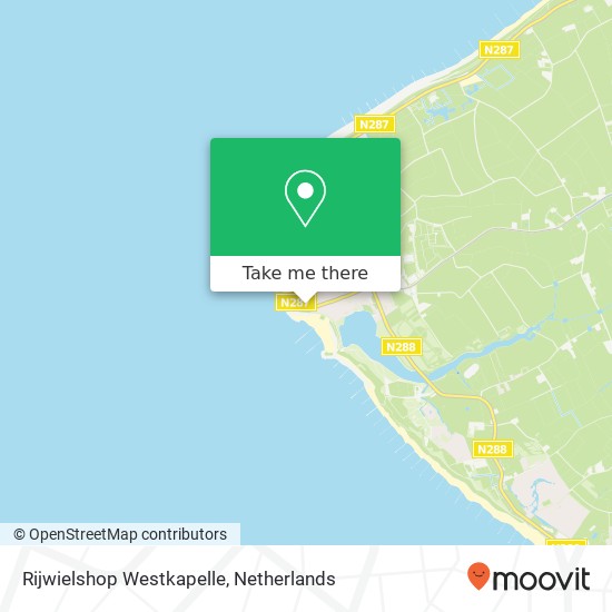 Rijwielshop Westkapelle kaart