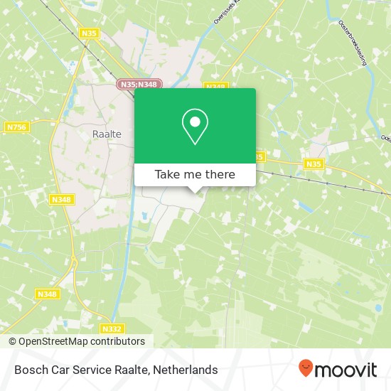 Bosch Car Service Raalte kaart