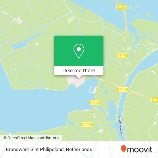 Brandweer Sint Philipsland kaart