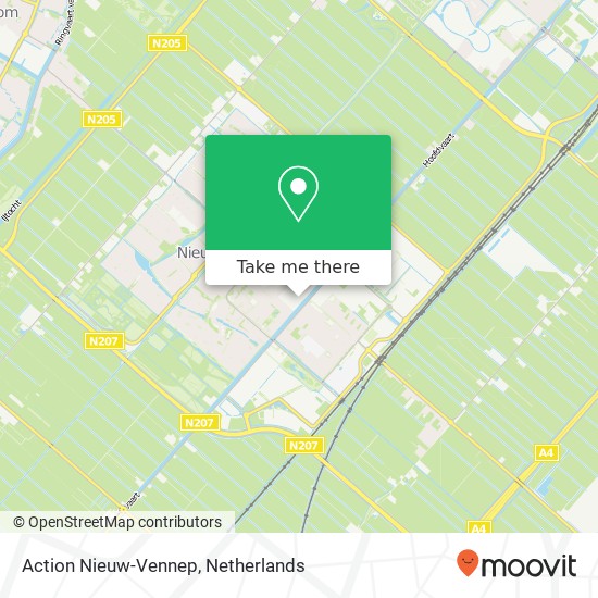 Action Nieuw-Vennep kaart