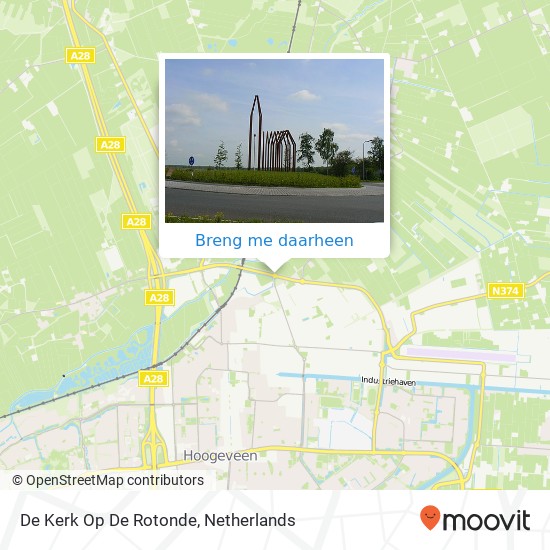 De Kerk Op De Rotonde kaart