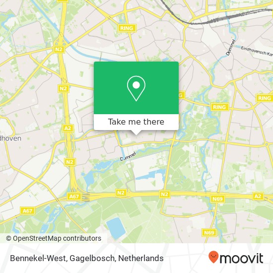 Bennekel-West, Gagelbosch kaart