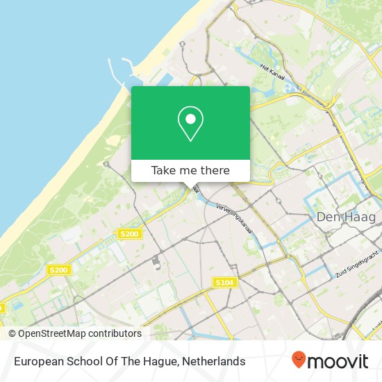 European School Of The Hague kaart