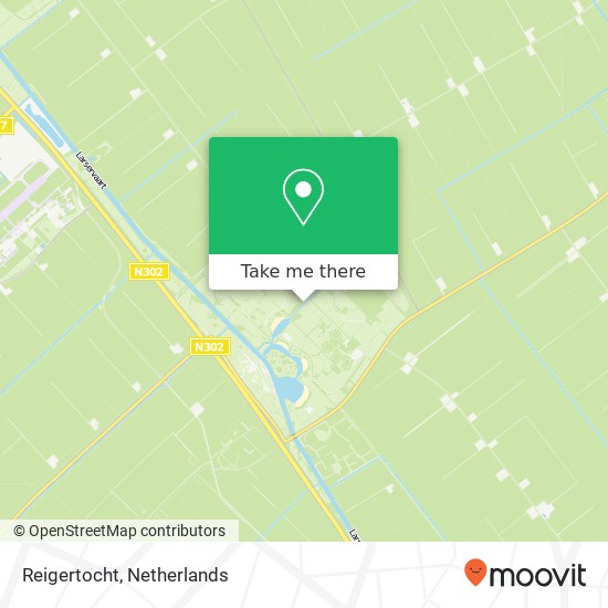 Reigertocht kaart