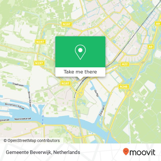 Gemeente Beverwijk kaart