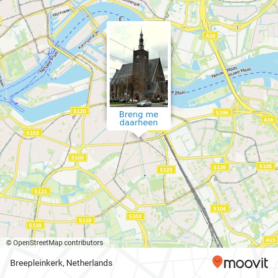 Breepleinkerk kaart