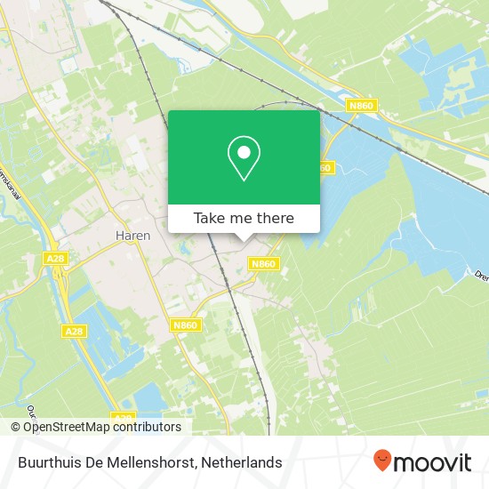 Buurthuis De Mellenshorst kaart