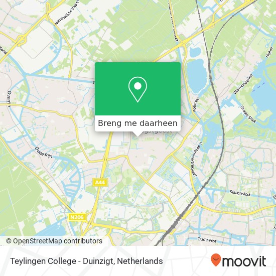 Teylingen College - Duinzigt kaart