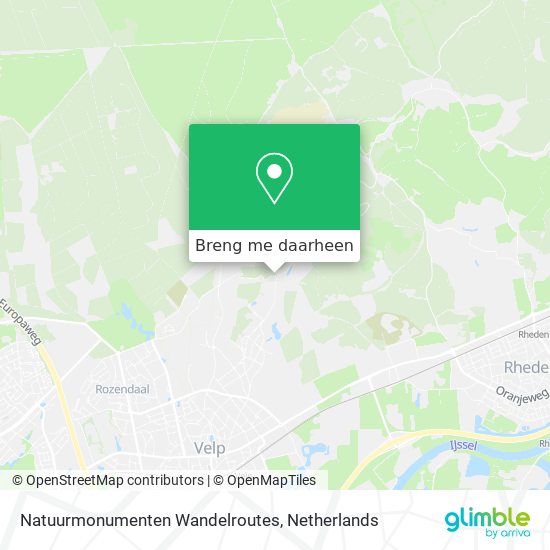 Natuurmonumenten Wandelroutes kaart