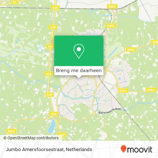Jumbo Amersfoorsestraat kaart