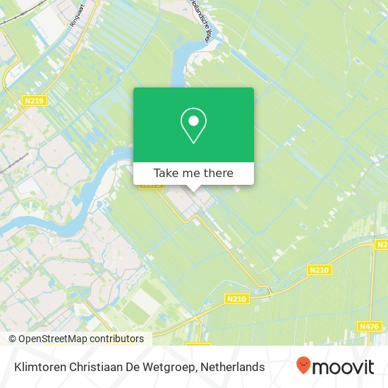 Klimtoren Christiaan De Wetgroep kaart