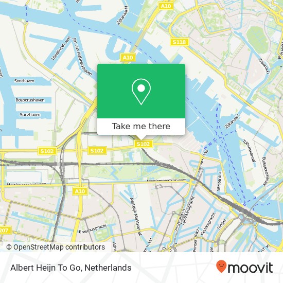 Albert Heijn To Go kaart