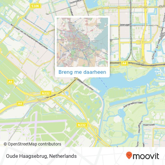Oude Haagsebrug kaart