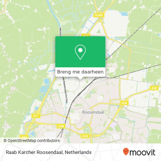 Raab Karcher Roosendaal kaart