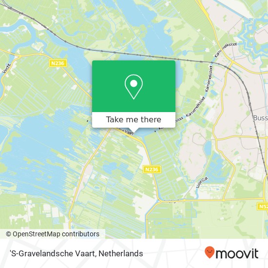 'S-Gravelandsche Vaart kaart