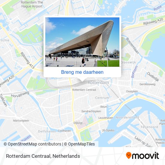 Rotterdam Centraal kaart