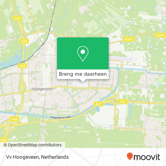 Vv Hoogeveen kaart