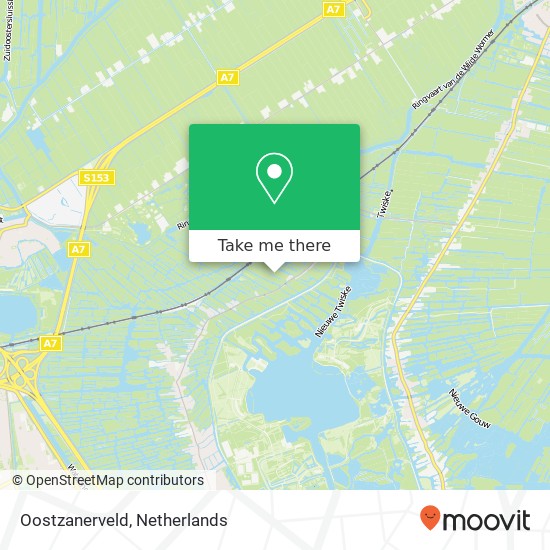 Oostzanerveld kaart