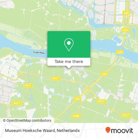 Museum Hoeksche Waard kaart
