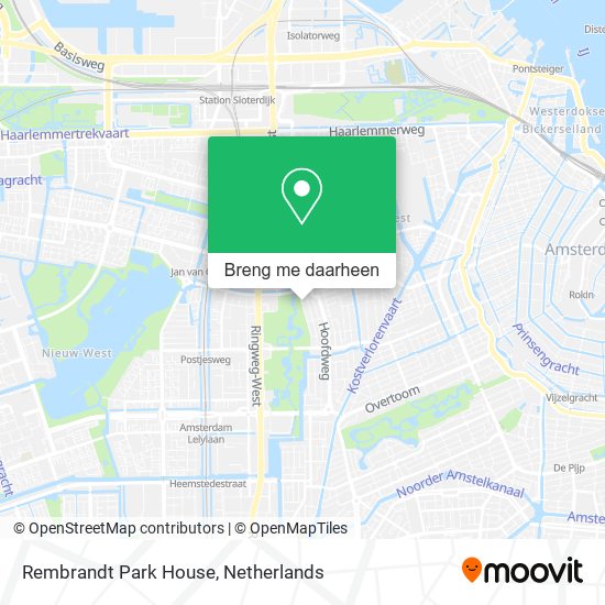 Rembrandt Park House kaart