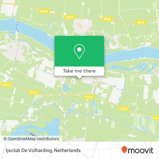 Ijsclub De Volharding kaart