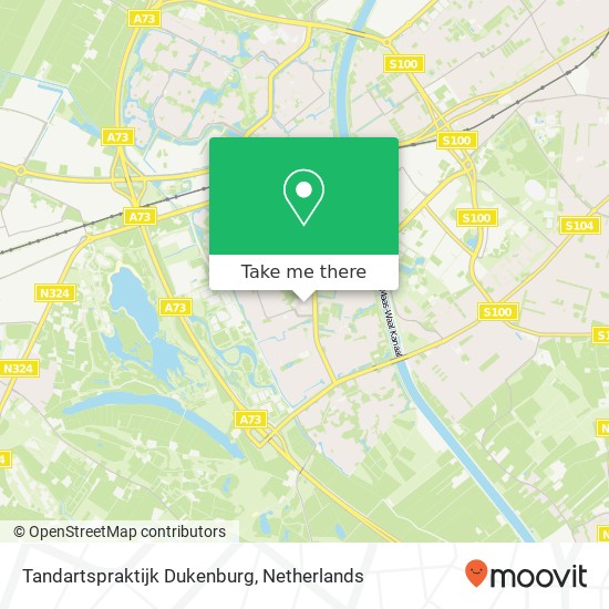 Tandartspraktijk Dukenburg kaart