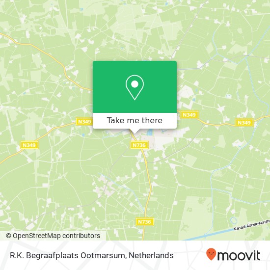 R.K. Begraafplaats Ootmarsum kaart