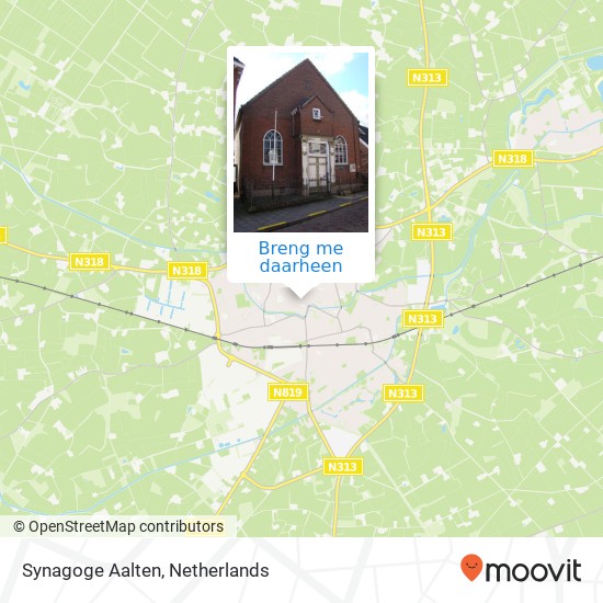 Synagoge Aalten kaart