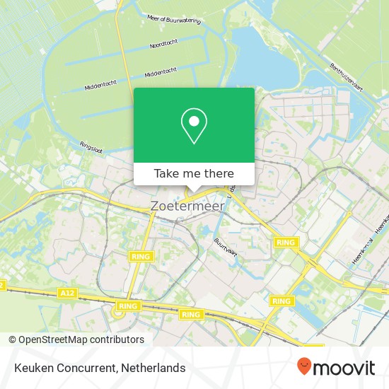 Keuken Concurrent kaart