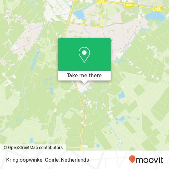 Kringloopwinkel Goirle kaart